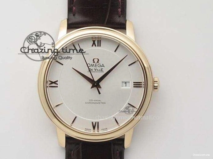 0403 HighQuality De Ville Chronograph SS OMF 1:1 Best Edition White Dial On SS Bracelet A 8151